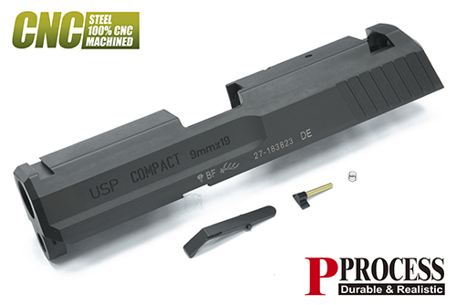 Guarder Steel CNC Slide Set for MARUI USP Compact (Black) - Click Image to Close